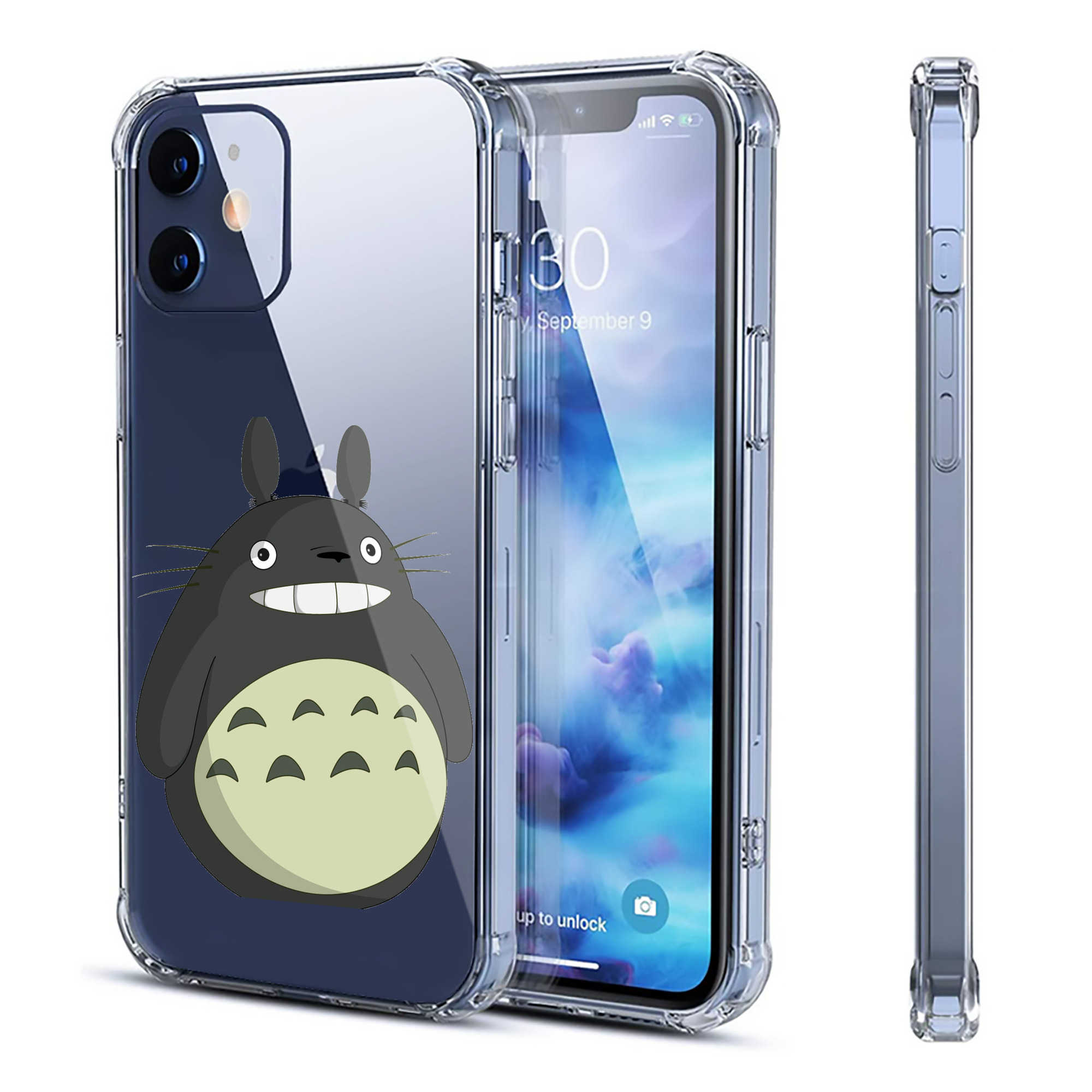 （画像用） となりのトトロ 草壁メイ 草壁サツキ My Neighbor Totoro Satsuki Kusakabe Mei Kusakabe 【iPhone 12シリーズ対応】透明スマホケース（クリアソフトケース）